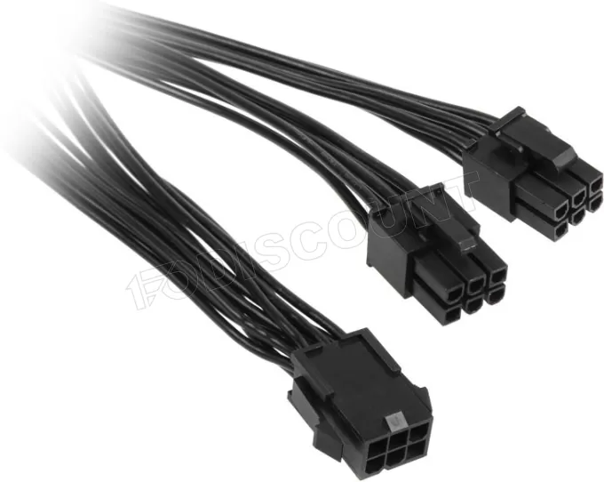 Adaptateur alimentation PCI-Express 6 pins Kolink vers 2x6 pins 15cm