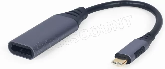 Adaptateur Gembird USB-C vers DisplayPort M/F (Noir)