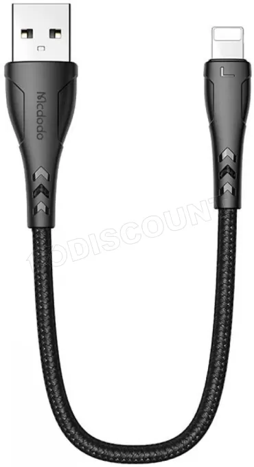 Adaptateur Mcdodo USB-A vers Lightning 20cm M/M (Noir)