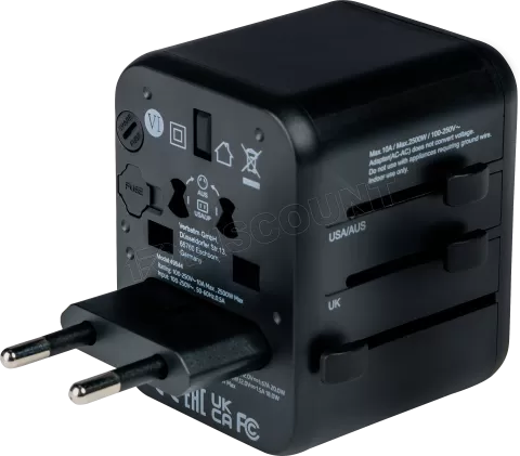 Photo de Adaptateur universel de voyage Verbatim UTA-02 20W (Noir)