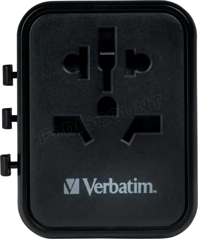 Photo de Adaptateur universel de voyage Verbatim UTA-02 20W (Noir)