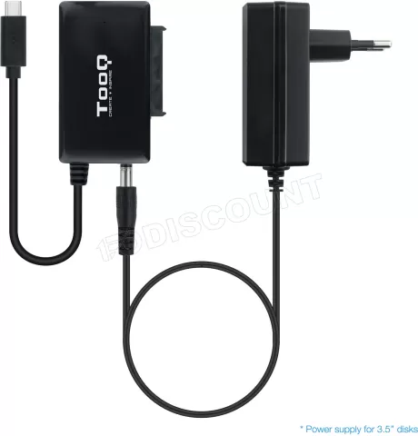 Photo de Adaptateur USB-C 3.1 TooQ TQHDA-02C vers S-ATA avec alimentation