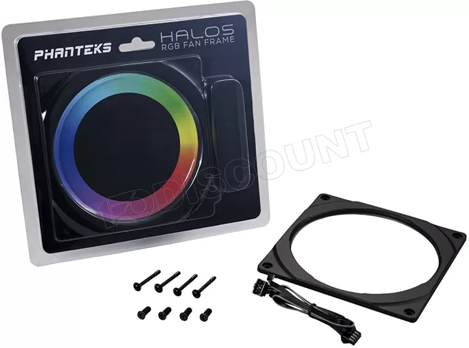 Adaptateur ventilateur RGB Phanteks Halos Frame 14cm (Noir)