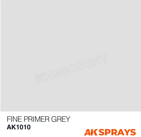 Photo de Ak Interactive Bombe sous-couche - Aérosol Fine Primer Grey (400mL) (2 Buses incluses)