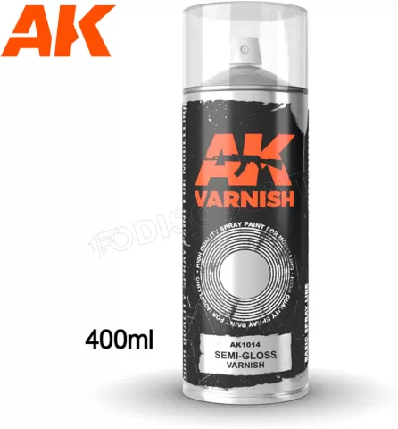 Photo de Ak Interactive Bombe sous-couche - Aérosol Semi Gloss Varnish (400mL) (2 Buses incluses)