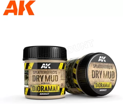 Photo de Ak Interactive Dioramas - Splatter Effects Dry Mud (100 ml) (Base Acrylique)