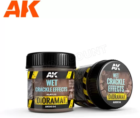 Photo de Ak Interactive Dioramas - Wet Crackle Effects (100 ml) (Base Acrylique)