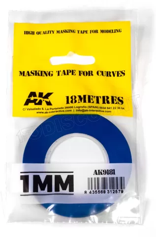 Photo de Ak Interactive - Masking Tape for Curves 1mm