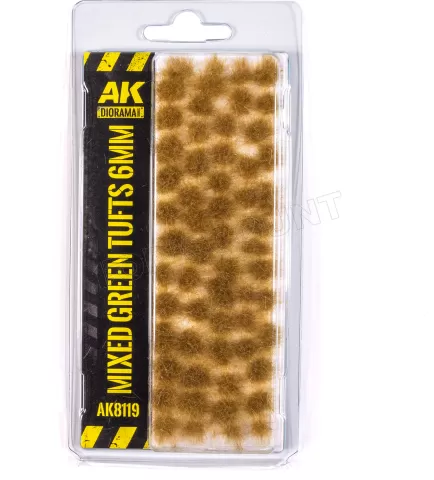 Photo de Ak Interactive - Mixed Green Tufts 6mm