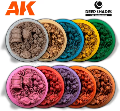 Photo de Ak Interactive Pot de Deep Shade - Pure Grime (30 ml)