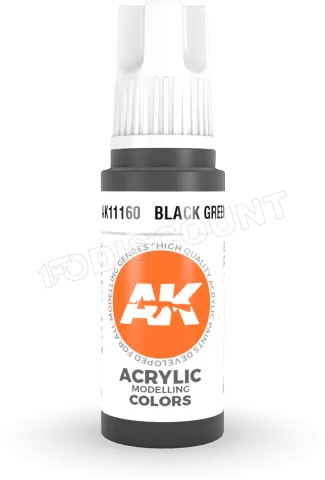 Photo de Ak Interactive  Pot de Peinture - Black Green (17 ml)