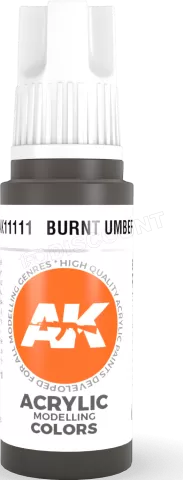 Photo de Ak Interactive  Pot de Peinture - Burnt Umber (17 ml)