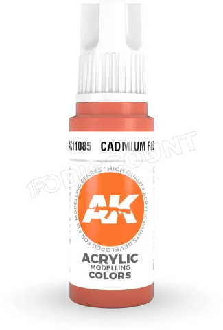 Photo de Ak Interactive  Pot de Peinture - Cadmium Red (17 ml)