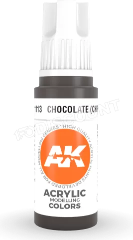 Photo de Ak Interactive  Pot de Peinture - Chocolate (Chipping) (17 ml)