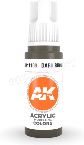 Photo de Ak Interactive  Pot de Peinture - Dark Brown (17 ml)