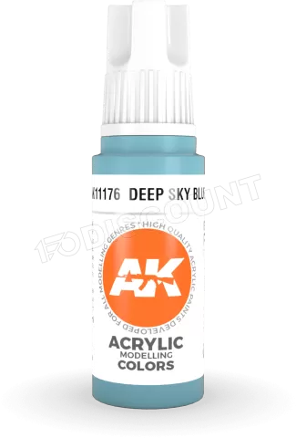 Photo de Ak Interactive  Pot de Peinture - Deep Sky Blue (17 ml)