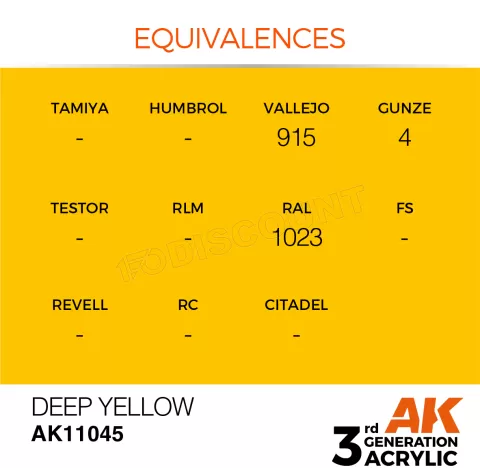 Photo de Ak Interactive  Pot de Peinture - Deep Yellow (17 ml)