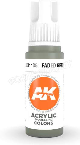 Photo de Ak Interactive  Pot de Peinture - Faded Green (17 ml)