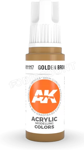 Photo de Ak Interactive  Pot de Peinture - Golden Brown (17 ml)