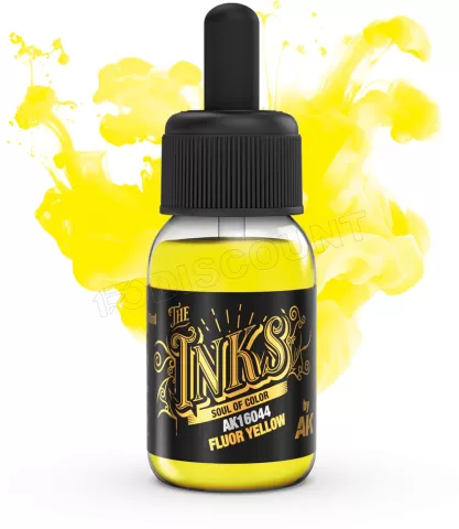 Photo de Ak Interactive  Pot de Peinture - Inks Fluor Yellow (30 ml)