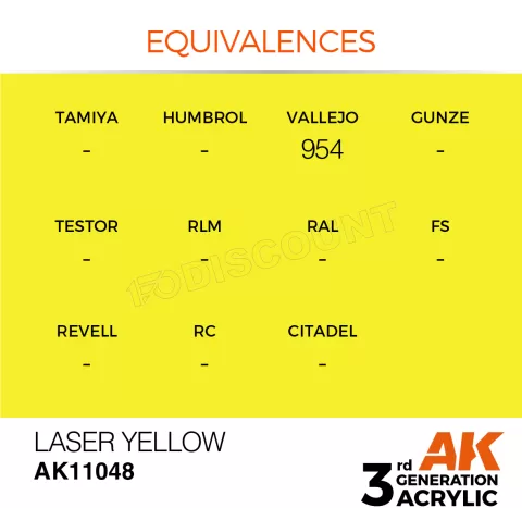 Photo de Ak Interactive  Pot de Peinture - Laser Yellow (17 ml)