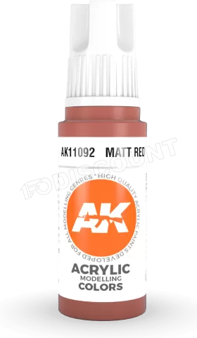 Photo de Ak Interactive  Pot de Peinture - Matt Red (17 ml)