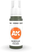 Photo de Ak Interactive  Pot de Peinture - Medium Olive Green (17 ml)