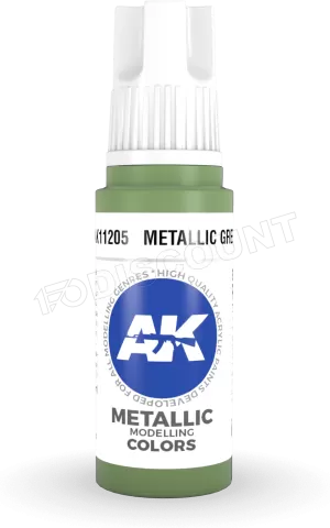 Photo de Ak Interactive  Pot de Peinture - Metallic Green (17 ml)