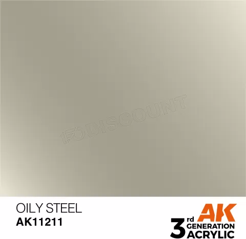 Photo de Ak Interactive  Pot de Peinture - Oily Steel (17 ml)