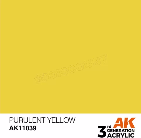 Photo de Ak Interactive  Pot de Peinture - Purulent Yellow (17 ml)