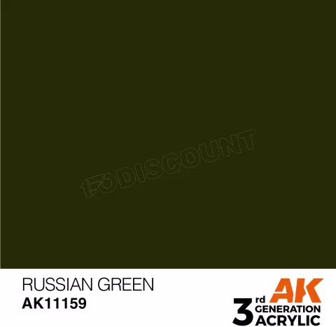 Photo de Ak Interactive  Pot de Peinture - Russian Green (17 ml)