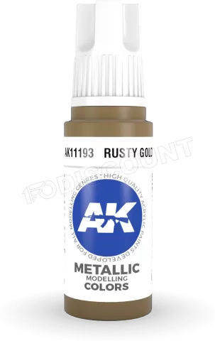 Photo de Ak Interactive  Pot de Peinture - Rusty Gold (17 ml)