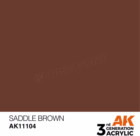 Photo de Ak Interactive  Pot de Peinture - Saddle Brown (17 ml)