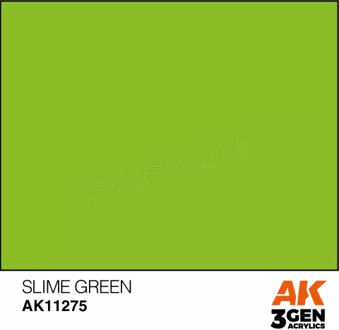 Photo de Ak Interactive  Pot de Peinture - Slime Green (17 ml)