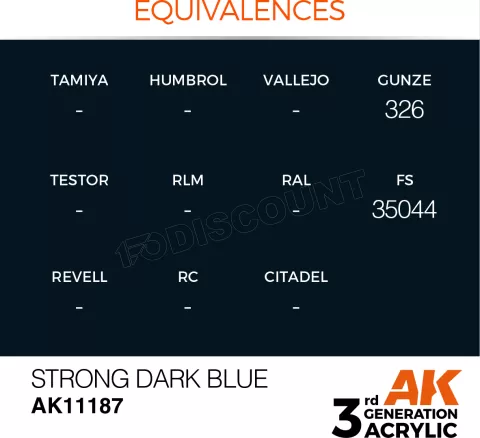 Photo de Ak Interactive  Pot de Peinture - Strong Dark Blue (17 ml)