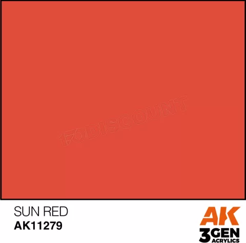 Photo de Ak Interactive  Pot de Peinture - Sun Red (17 ml)