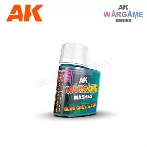 Photo de Ak Interactive Pot de Wash For Wargame - Blue Grey Wash (35 ml)