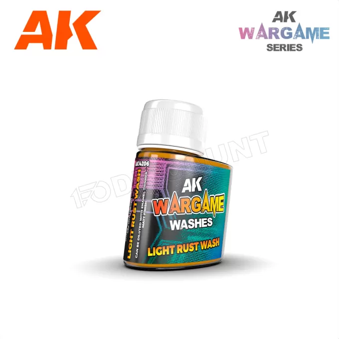 Ak Interactive Pot de Wash For Wargame - Light Rust Wash (35 ml)