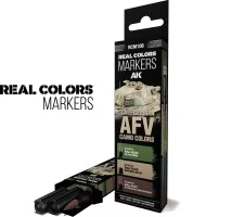 Photo de Ak Interactive - Real Colors Marker Set Late German Afv Camo (3 Markers)