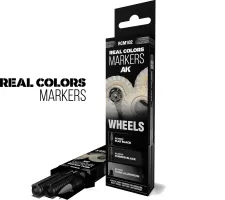 Photo de Ak Interactive - Real Colors Marker Set Wheels (3 Markers)
