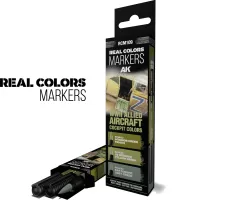 Photo de Ak Interactive - Real Colors Marker Set WWII Allied Aircraft Cockpit (3 Markers)