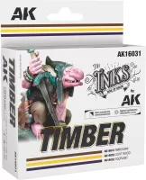 Photo de Ak Interactive Set de : The Inks - Timber (Set de 3 Ref.)