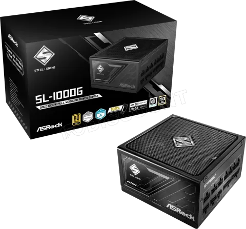 Photo de Alimentation ATX ASRock Steel Legend - 1000W (Noir)