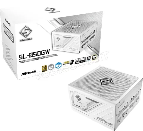 Photo de Alimentation ATX ASRock Steel Legend - 850W (Blanc)