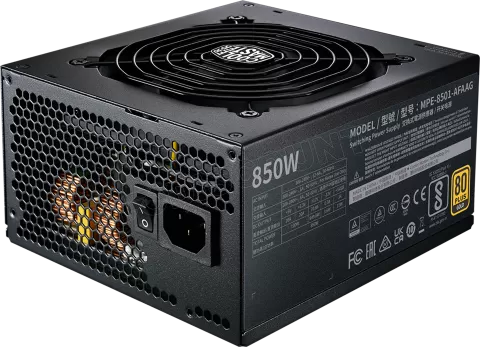 Photo de Alimentation ATX Cooler Master MWE Gold V2 - 850W (Noir)