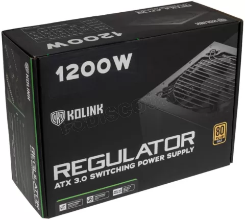 Photo de Alimentation ATX Kolink Regulator - 1200W (Noir)