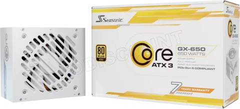 Photo de Alimentation ATX Seasonic Core GX V2 2024 - 650W (Blanc)