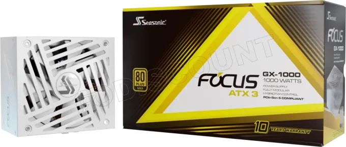 Alimentation ATX Seasonic Focus GX ATX 3 (2024) - 1000W (Blanc)