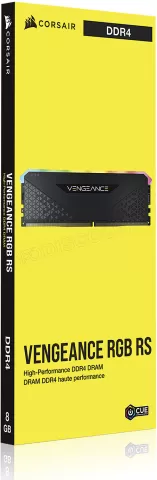 Photo de Barrette mémoire 16Go DIMM DDR4 Corsair Vengeance RS RGB  3200Mhz (Noir)