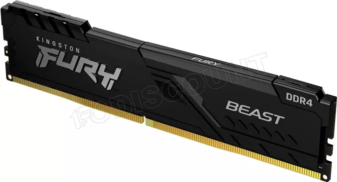 Barrette mémoire 16Go DIMM DDR4 Kingston Fury Beast  3200Mhz (Noir)